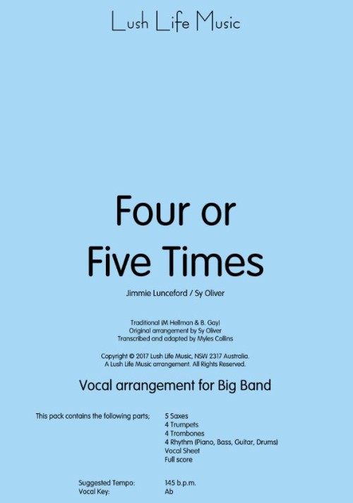 FOUR OR FIVE TIMES (Jazz )